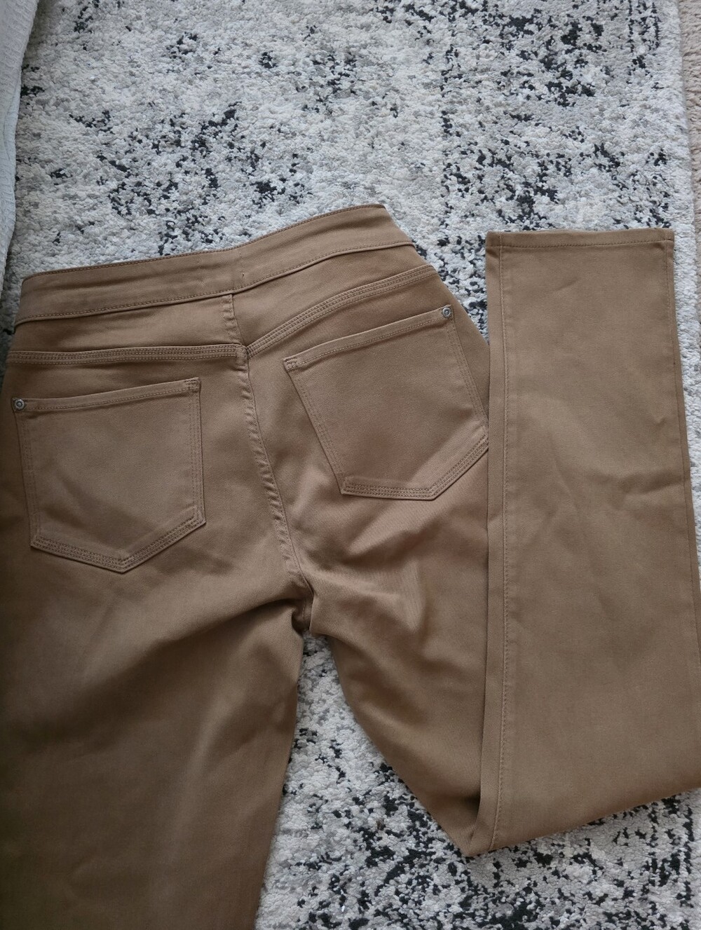 NYDJ Straight Leg "Legging" Jeans Tan Womens 8 EUC Preppy Neutral Equestrian
